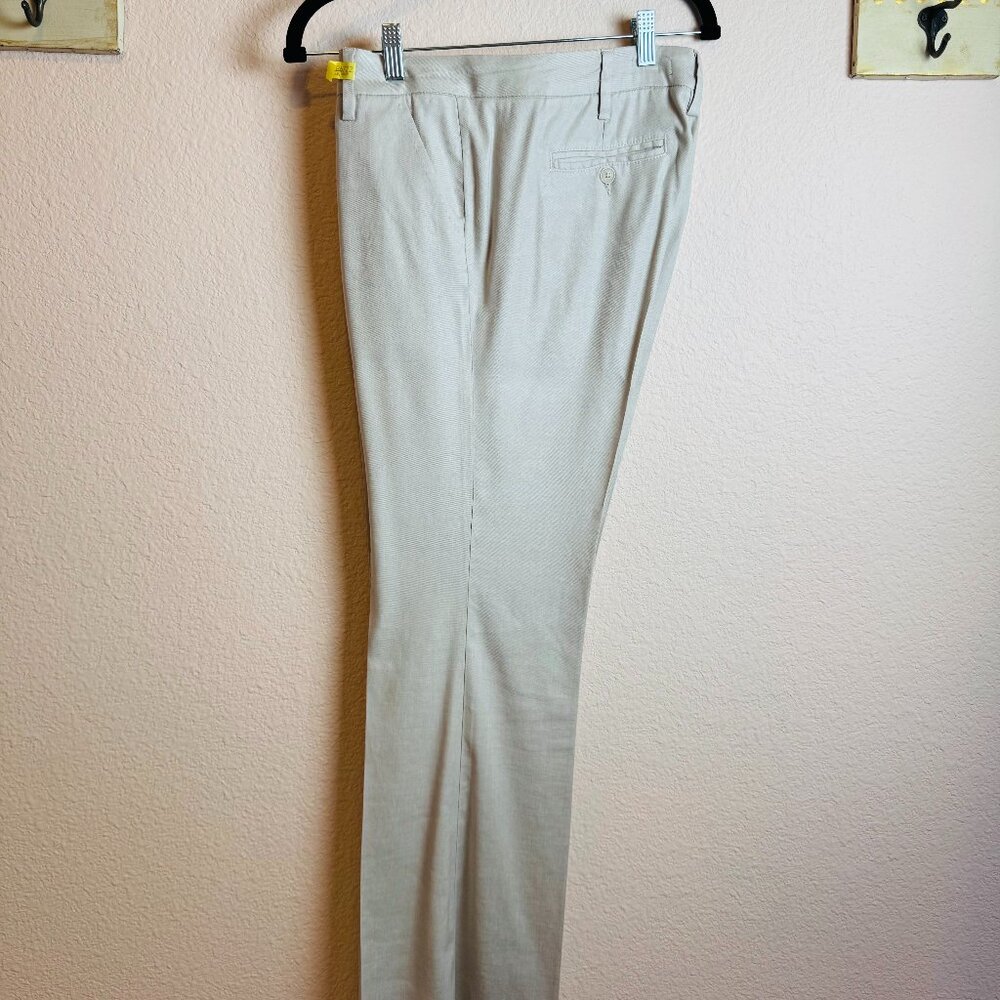 Spring  Linen Staple Anthropologie Level 99 Grey Newport Wide Leg Pants Sz 29